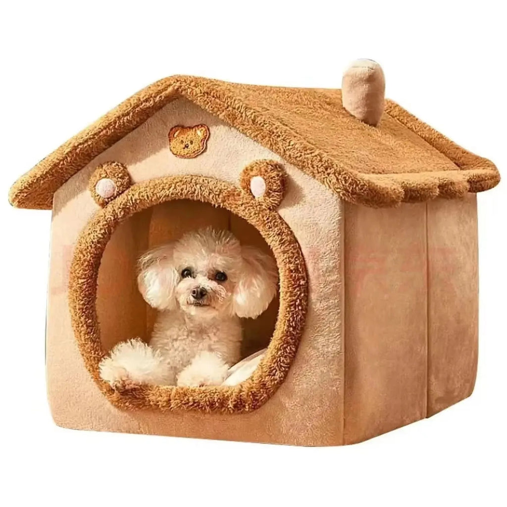 All-Season Soft Cushion Pet Tent for Indoor Dogs and Cats, Easy-Clean Cozy Bed