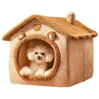 All-Season Soft Cushion Pet Tent for Indoor Dogs and Cats, Easy-Clean Cozy Bed