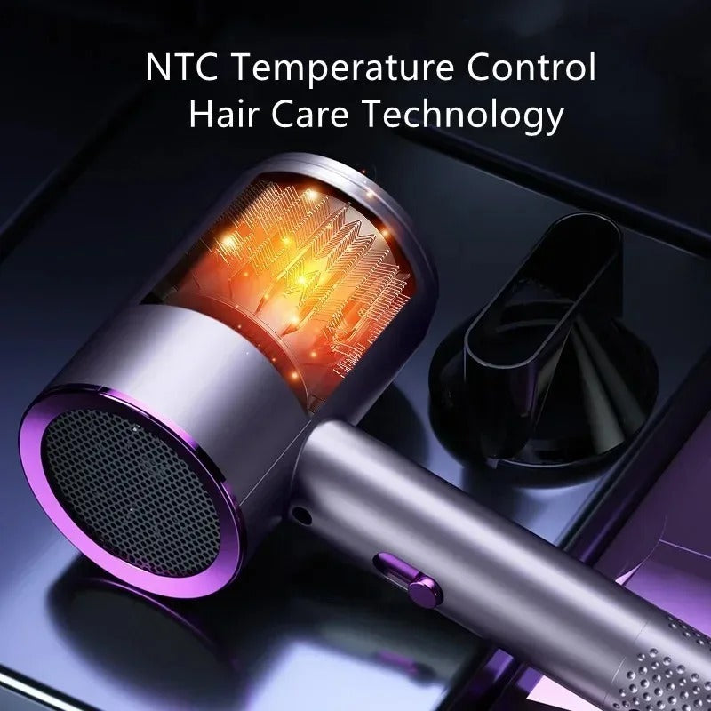 Professional Salon Hair Dryer 2000W Negative Ionic Fast Drying Low Noise Constant Temperature Blower for Home