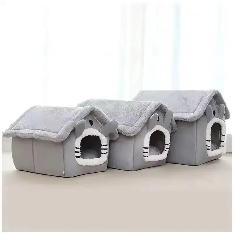 All-Season Soft Cushion Pet Tent for Indoor Dogs and Cats, Easy-Clean Cozy Bed