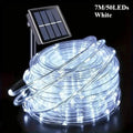 LED Solar String Lights Garden Waterproof Tube Rope Lamp Christmas Garland Fairy Lights For Outdoor Holiday Home Decoration